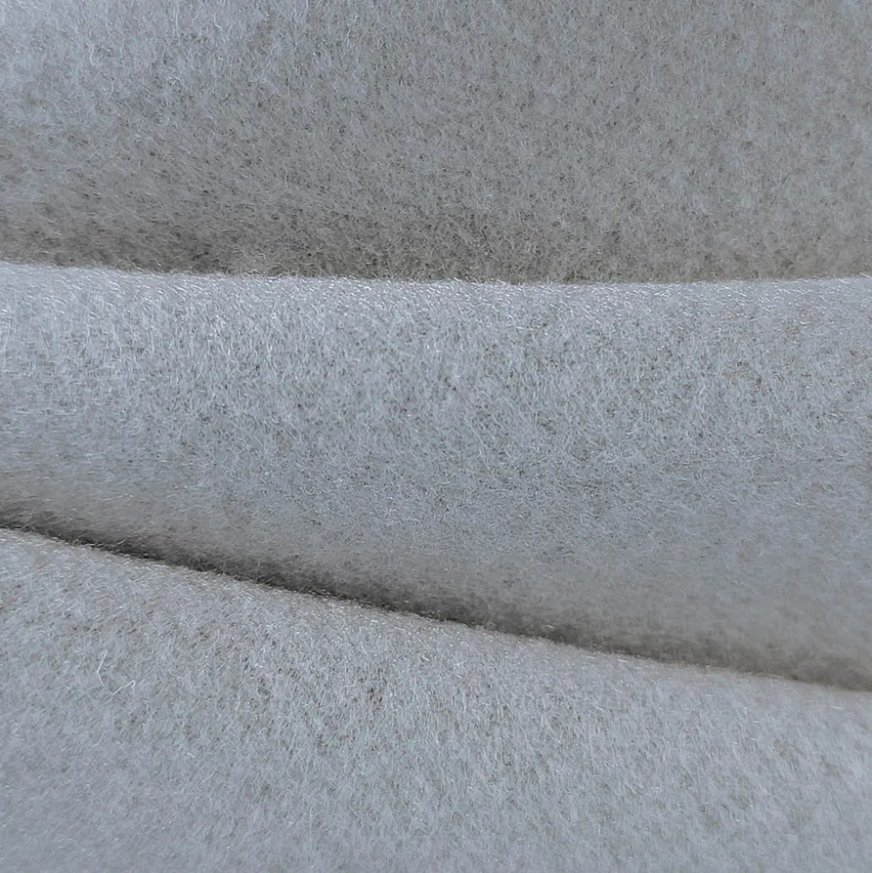 Rideau isolant Thermique doublure polaire amovible à velcro à œillets 135x240cm prêt a poser, Bleu Grisé