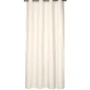 Rideau isolant thermique à œillets, doublure polaire, bouclette beige écru L.240 x l.140cm Dylrev