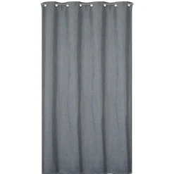Rideau isolant thermique à œillets, doublure polaire gris chiné L.240 x l.135cm Dylrev