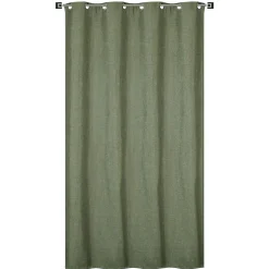 Rideau isolant thermique à œillets, doublure polaire vert chiné L.240 x l.135cm Dylrev