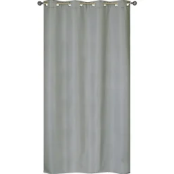 Rideau isolant Thermique et Phonique à œillets 140x240cm prêt à poser, Gris