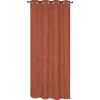 Rideau isolant thermique à œillets, doublure polaire effet éponge terracotta L.240 x l.140cm Dylrev