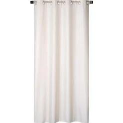 Rideau isolant thermique à œillets, doublure polaire beige chiné L.240 x l.135cm Dylrev