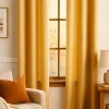 Rideau isolant thermique à oeillets, doublure polaire, jaune ocre L.240 x l.140cm, Chambray