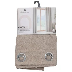Rideau isolant/occultant Soana beige 140x260cm - Atmosphera