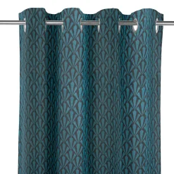 Rideau Koki GoodHome l.140 x H.260 cm bleu