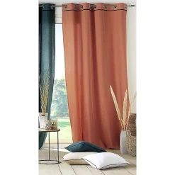 Rideau Linette - 135 x 240 Terracotta Douceur d'Intérieur