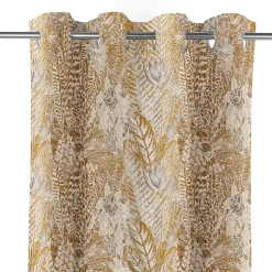 Rideau Mokau GoodHome l.140 x H.260 cm jaune