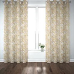 Rideau Mokau GoodHome l.140 x H.260 cm jaune