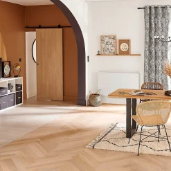 Rideau Mokau GoodHome l.140 x H.260 cm noir