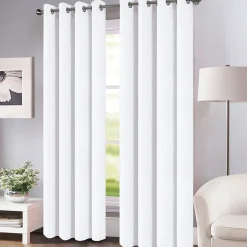 Rideau Novan GoodHome blanc l.140 x H.260 cm