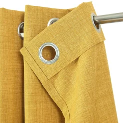 Rideau Novan GoodHome ocre l.140 x H.260 cm