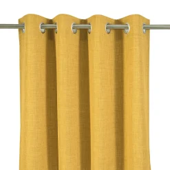 Rideau Novan GoodHome ocre l.140 x H.260 cm