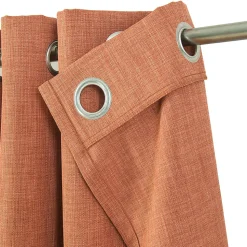 Rideau Novan GoodHome terracotta l.140 x H.260 cm