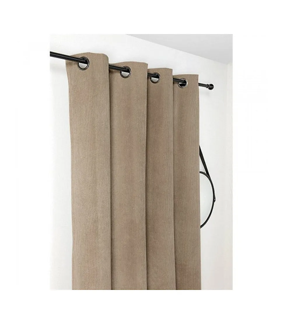 Rideau Obsurcissant Thermique et isolant "ALBERTA" - 140x260cm - Taupe
