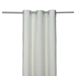 Rideau occultant à œillets effet bouclette Oliva blanc cassé L.260 x l.140cm GoodHome