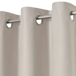 Rideau occultant à œillets effet tissé Pasig beige lin L.260 x l.140cm GoodHome