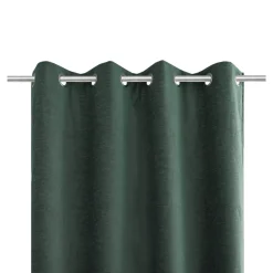 Rideau occultant à œillets effet chenille Isti vert emeraude L.260 x l.140cm GoodHome