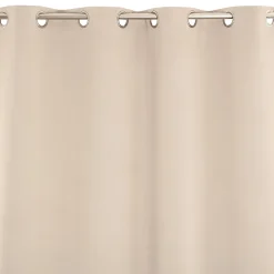Rideau occultant à œillets uni Sky beige écru L.240 x L.135cm JBY Creation