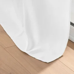Rideau occultant à œillets 135 x 240 cm chambray uni Chinéa Blanc