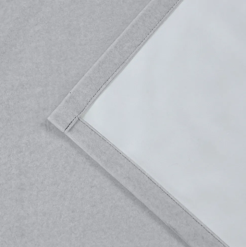 Rideau occultant à œillets effet flanelle Dumi gris L.260 x l.140cm GoodHome