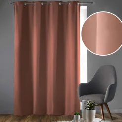 Rideau occultant à œillets 135 x 240 cm Uni Blush