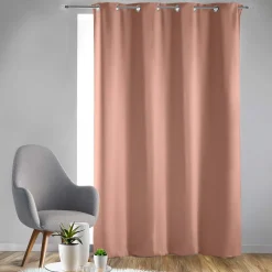 Rideau occultant à œillets 135 x 240 cm Uni Blush