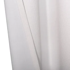 Rideau occultant à oeillets effet tissé Novan blanc optique L.260 x l.140cm GoodHome
