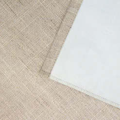 Rideau occultant à oeillets aspect laine beige L.260 x l.135 cm Rocle