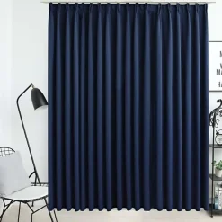 Rideau occultant - vidaXL - 290x245 cm - Bleu - Polyester - Lavable en machine