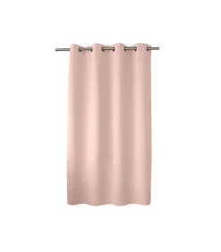 Rideau Occultant Court uni 140x180cm - 140x180cm - Rose clair