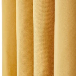 Rideau occultant Croisette l.140 x H.260 cm jaune gold