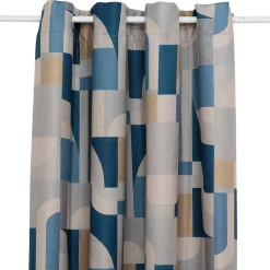 Rideau occultant Elena bleu 135x260cm - Atmosphera