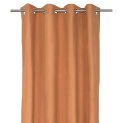 Rideau occultant en suédine à œillets Komod marron camel L.260 x l.140cm GoodHome