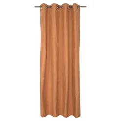 Rideau occultant en suédine à œillets Komod marron camel L.260 x l.140cm GoodHome