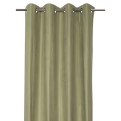 Rideau occultant en suédine à œillets Komod vert clair L.260 x l.140cm GoodHome