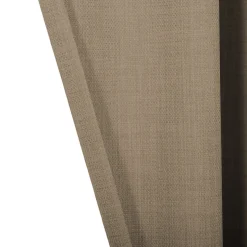 Rideau occultant galon fronceur, tissu effet tissé beige lin H.300 x l.140cm, GoodHome Novan