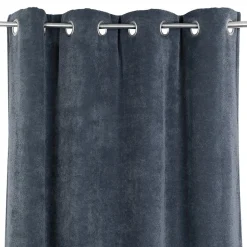 Rideau occultant GoodHome Cather bleu marine H. 260 x l.140 cm