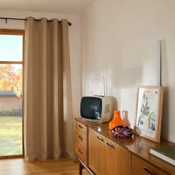 Rideau occultant GoodHome Novan lin l.140 x H.260 cm