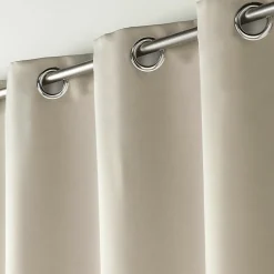 Rideau Occultant Grande Hauteur 135 x 280 cm Uni Ivoire À Œillets