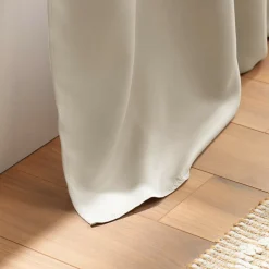 Rideau Occultant Grande Hauteur 135 x 280 cm Uni Ivoire À Œillets