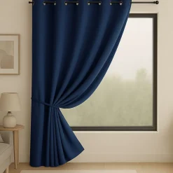 Rideau occultant ignifugé Non Feu M1 (140x260 cm - Bleu Outremer)