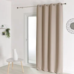 Rideau occultant ignifugé M1 non feu (140x180 cm - Beige)