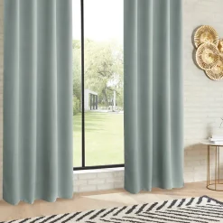 Rideau occultant Odelie vert céladon 140x260cm - Atmosphera