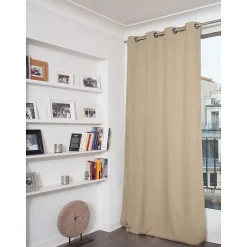 Rideau Occultant Oeillets Beige MC15 140 x 260 (LxH)