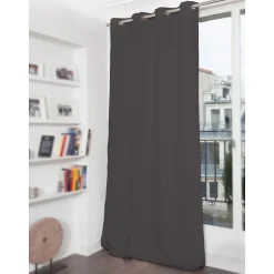 Rideau occultant Oeillets Gris MC732 140 x 260 (LxH)