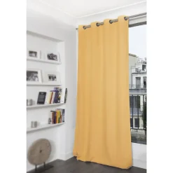 Rideau Occultant Oeillets Jaune MC243 140 x 300 (LxH)
