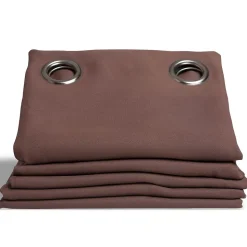Rideau occultant Oeillets Marron MC610 140 x 260 (LxH)