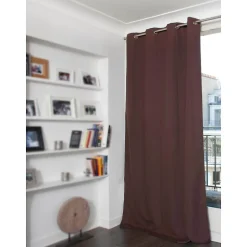 Rideau occultant Oeillets Marron MC610 140 x 260 (LxH)