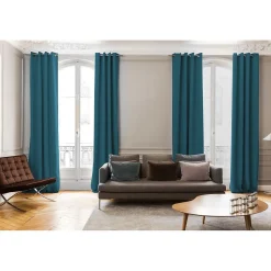 Rideau Occultant Oeillets Bleu MC56 140 x 260 (LxH)